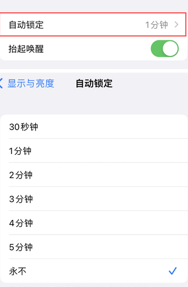 金堂苹果换屏维修分享无法调整iPhone自动锁屏的时间怎么办